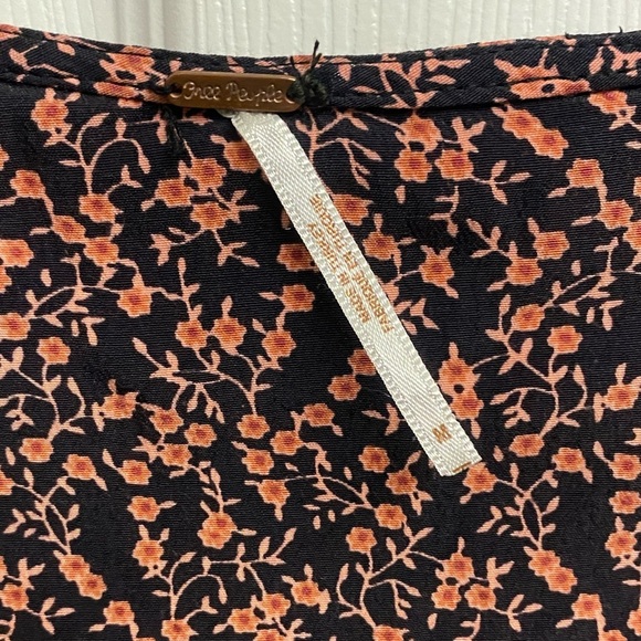 Free people Viscose BOHO Floral Clara Tunic/Mini Dress In Gem Size Medium - Picture 4 of 6